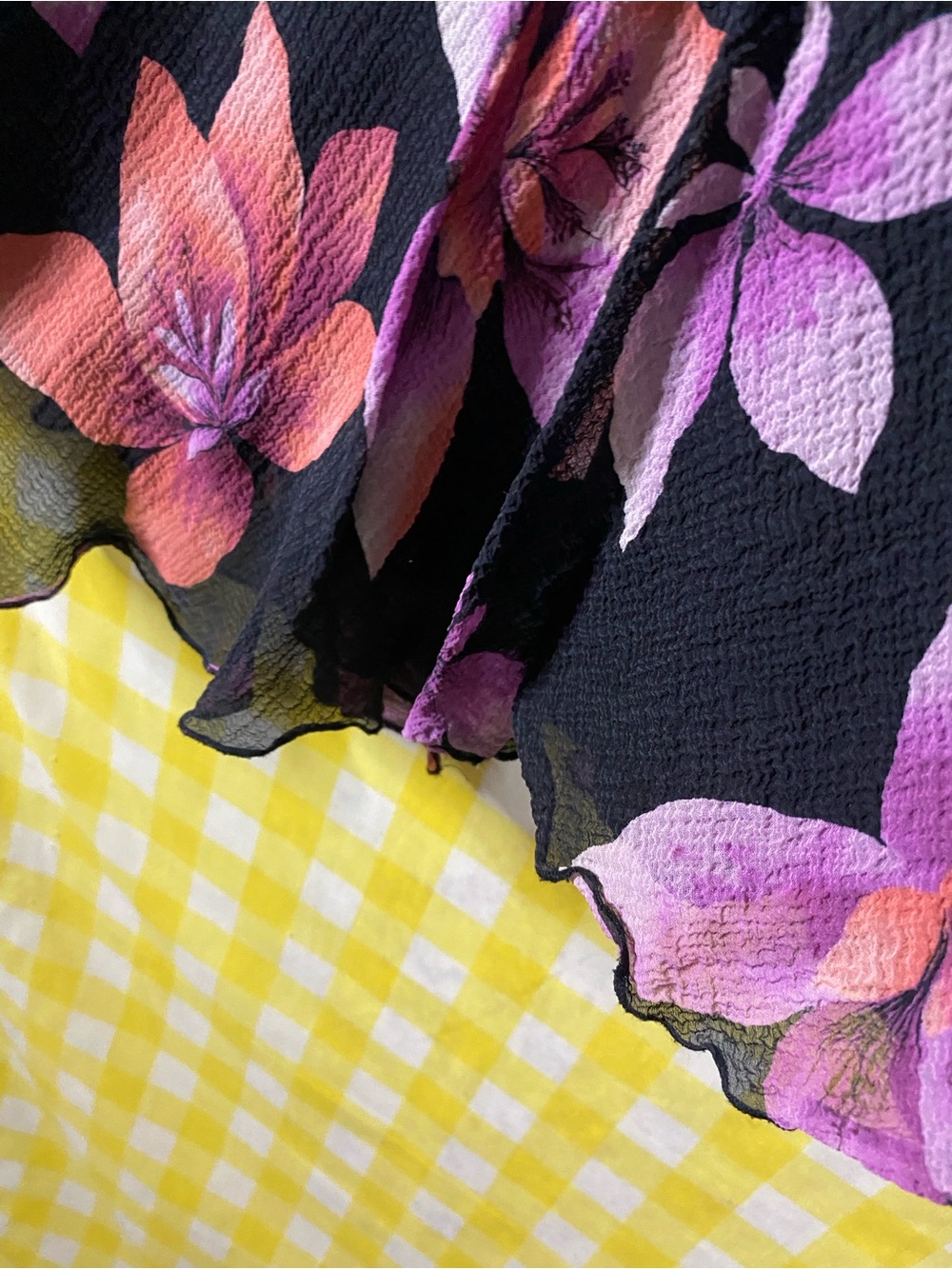 Alfani vintage skirt  silk 100% silk - Picture 9 of 11